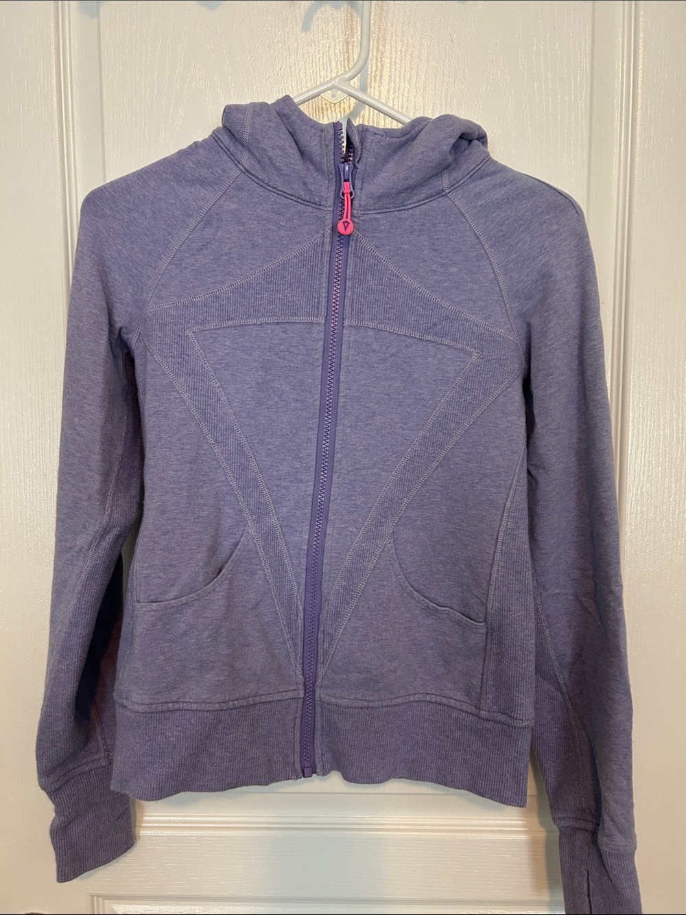 Ivivva Purple Zip-Up Hoodie with Pink Zipper Pull